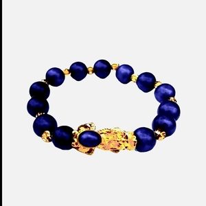 Pixiu Feng Shui Lapis Lazuli Bracelet